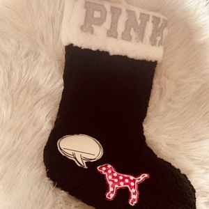 vS Pink Sherpa Stocking